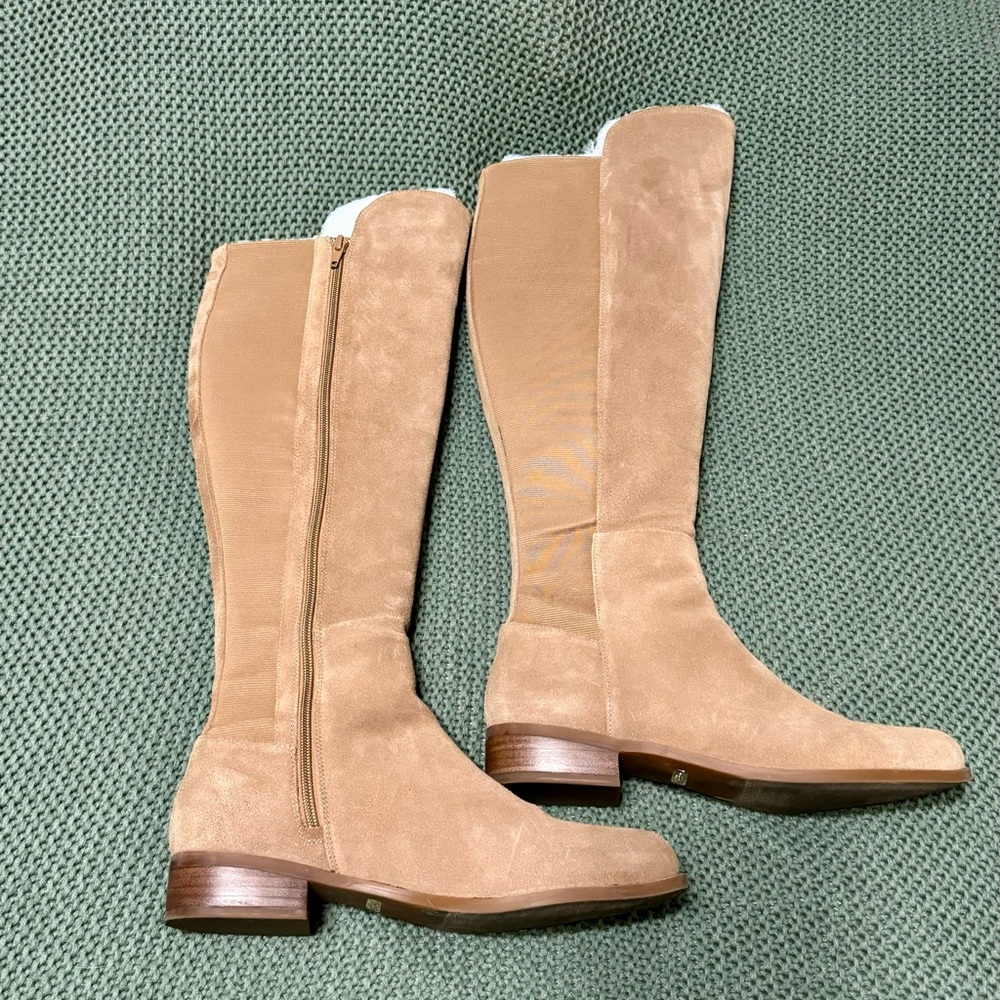 Copper Key Like New Knee Riding Boots Suede Leather
